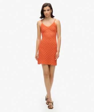 Gehaakte mini-cami-jurk