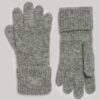 Geribbelde gebreide handschoenen