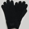 Geribbelde gebreide handschoenen
