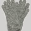 Geribbelde gebreide handschoenen