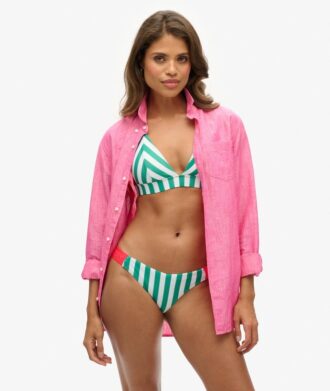 Gestreepte cheeky bikinibroek