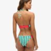 Gestreepte driehoekige bikinitop