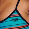 Gestreepte gerecyclede bikinitop