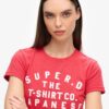 Getailleerd T-shirt met puffprint Getailleerd T-shirt met puffprint