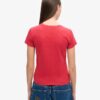 Getailleerd T-shirt met puffprint Getailleerd T-shirt met puffprint