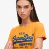 Getailleerd Vintage T-shirt met geborduurd logo Getailleerd Vintage T-shirt met geborduurd logo