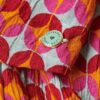 Geweven crop top met lange mouwen