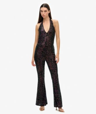 Halterjumpsuit met pailletten Halterjumpsuit met pailletten