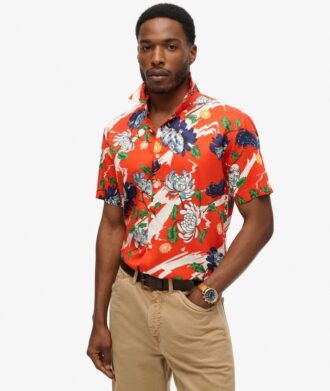 Hawaiiaans overhemd met korte mouwen