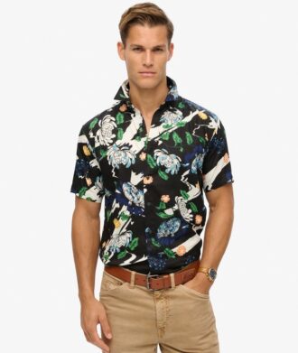 Hawaiiaans overhemd met korte mouwen