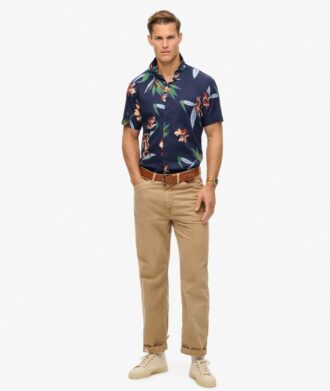 Hawaiiaans overhemd met korte mouwen
