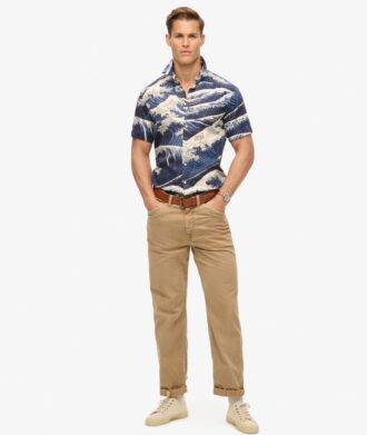 Hawaiiaans overhemd met korte mouwen