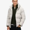 Hooded boxy Puffer jas