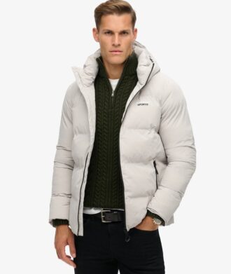 Hooded boxy Puffer jas