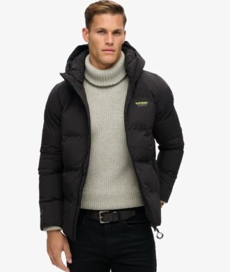 Hooded boxy Puffer jas