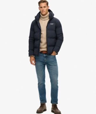 Hooded boxy Puffer jas