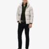 Hooded boxy Puffer jas