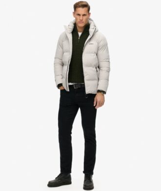 Hooded boxy Puffer jas