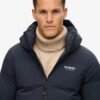 Hooded boxy Puffer jas