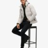 Hooded boxy Puffer jas
