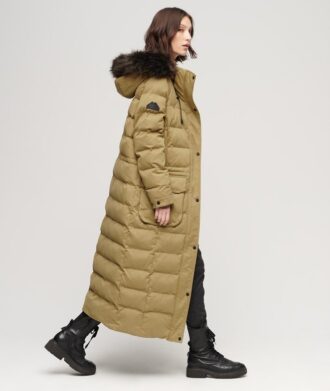 Hooded parka met capuchon van imitatiebont