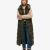 Hooded Ripstop Longline Gilet Hooded Ripstop Longline Gilet