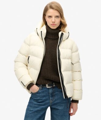 Hooded sportieve Puffer-jas
