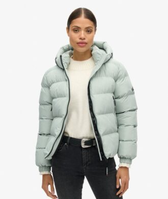 Hooded sportieve Puffer-jas