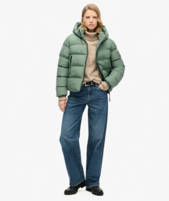 Hooded sportieve Puffer-jas