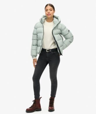 Hooded sportieve Puffer-jas