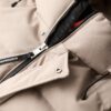 Hooded Tweed Sport Puffer Jacket