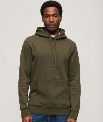 Hoodie met losse pasvorm en micro-logoprint