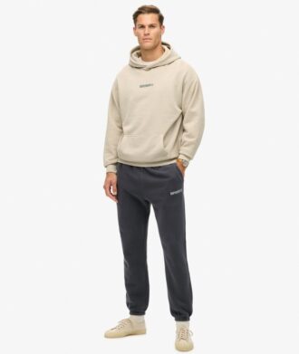 Hoodie met losse pasvorm en micro-logoprint