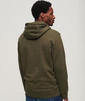 Hoodie met losse pasvorm en micro-logoprint
