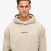 Hoodie met losse pasvorm en micro-logoprint