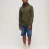 Hoodie met losse pasvorm en micro-logoprint