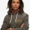 Hoodie met losse pasvorm en tattoo-afbeelding op de rug