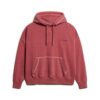 Hoodie met overgeverfd logo