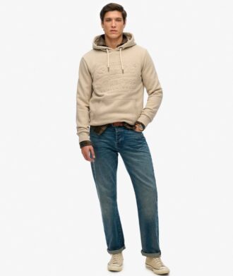 Hoodie met reliëfprint
