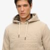 Hoodie met reliëfprint
