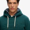 Hoodie met reliëfprint