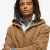 Hoodie met rits en borgvoering