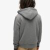Hoodie met rits en borgvoering