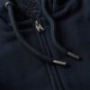 Hoodie met rits en borgvoering