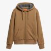 Hoodie met rits en borgvoering