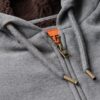 Hoodie met rits en borgvoering