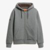 Hoodie met rits en borgvoering