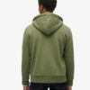 Hoodie met rits en neon Vintage logo-print