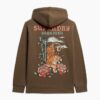 Hoodie met tattoo-print