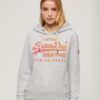 Hoodie met ton-sur-ton Vintage logo
